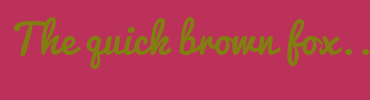 Image with Font Color 827E11 and Background Color BB315A